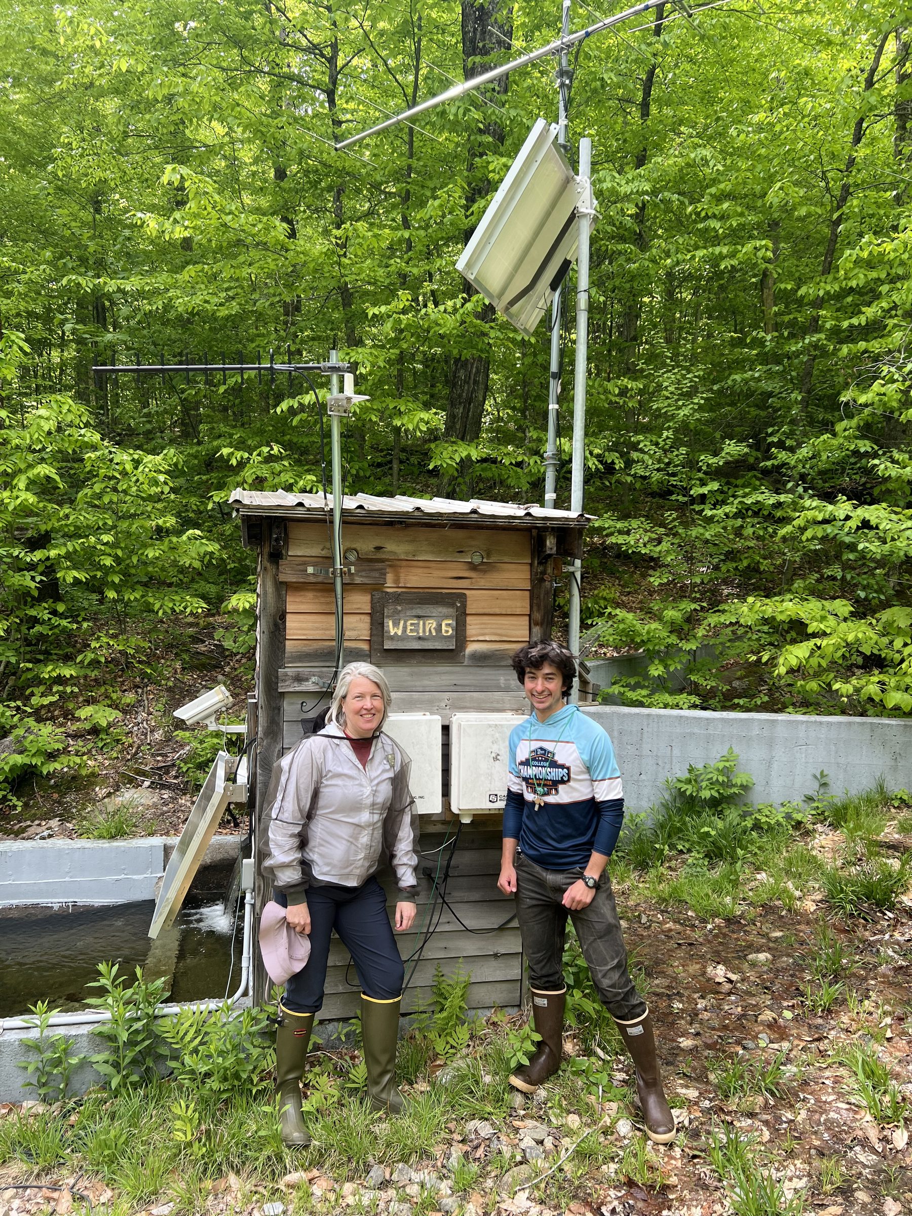 Instrument station at Hubbard Brook Experimental Forest